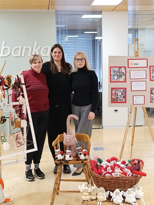 Razstava izdelkov VDC Nova Gorica na OTP banki Nova Gorica